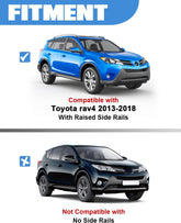 Lockable Roof Rack Cross Bars For Toyota Rav4 2013 - 2018 Black Carrier Luggage